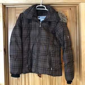 Columbia Women’s Winter Coat Faux Fur Hood Small